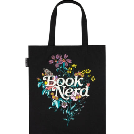 Book Nerd Floral Tote Bag