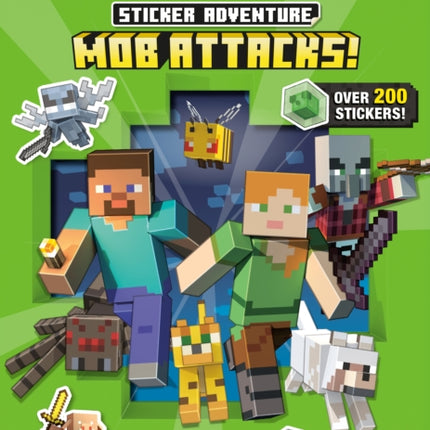 Minecraft Sticker Adventure Mob Attacks Minecraft