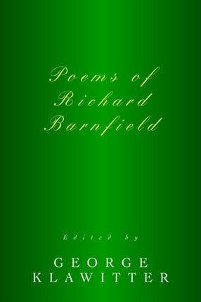 Poems of Richard Barnfield
