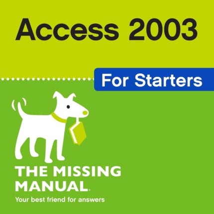 Access 2003 for Starters