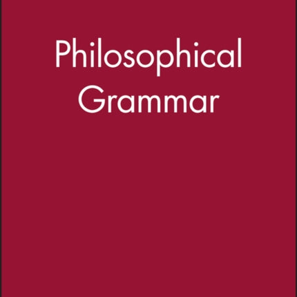 Philosophical Grammar