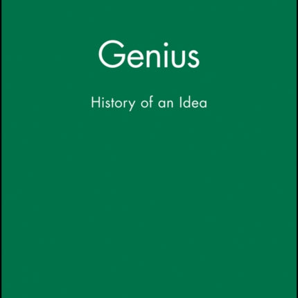 Genius: History of an Idea