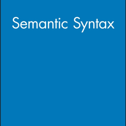 Semantic Syntax