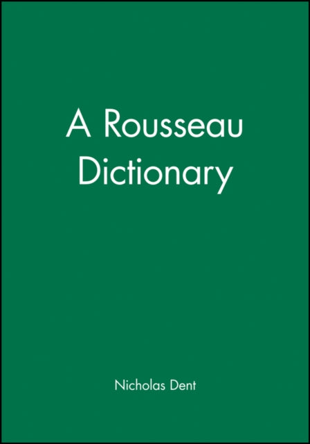 A Rousseau Dictionary