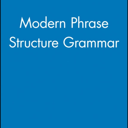 Modern Phrase Structure Grammar