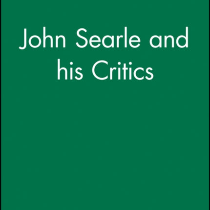 John Searle and his Critics