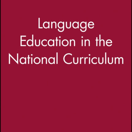 Language Education in the National Curriculum