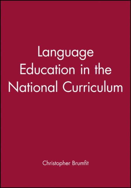 Language Education in the National Curriculum