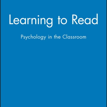 Learning to Read: Psychology in the Classroom