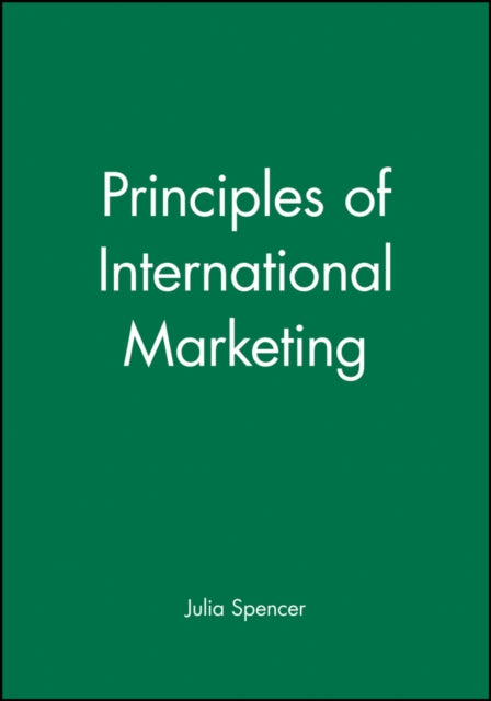 Principles of International Marketing