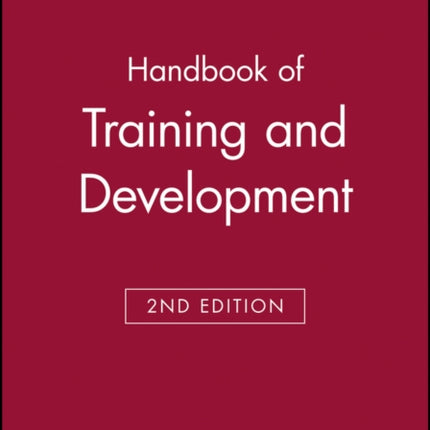 Handbook of Training and Development