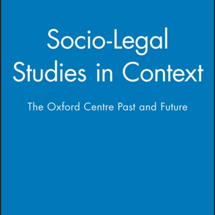 SocioLegal Studies in Context