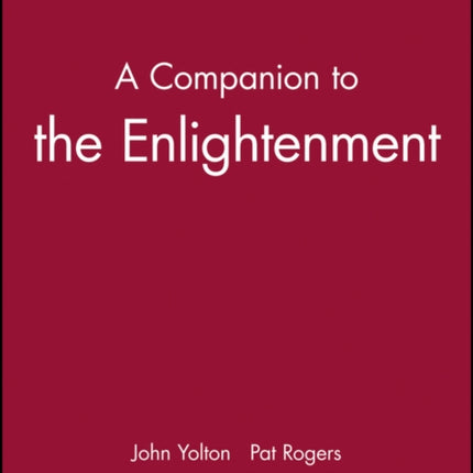 A Companion to the Enlightenment