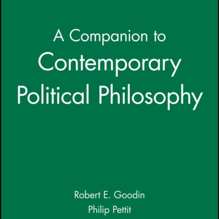 A Companion to Contemporary Political Philosophy