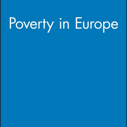 Poverty in Europe Yrjo Jahnsson Lectures