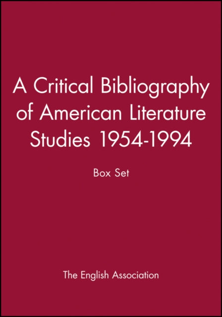 A Critical Bibliography of American Literature Studies 19541994