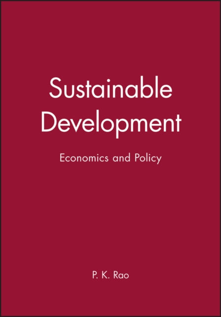 Sustainable Development: Economics and Policy