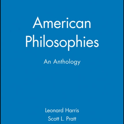 American Philosophies: An Anthology