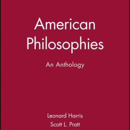 American Philosophies: An Anthology