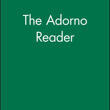 The Adorno Reader