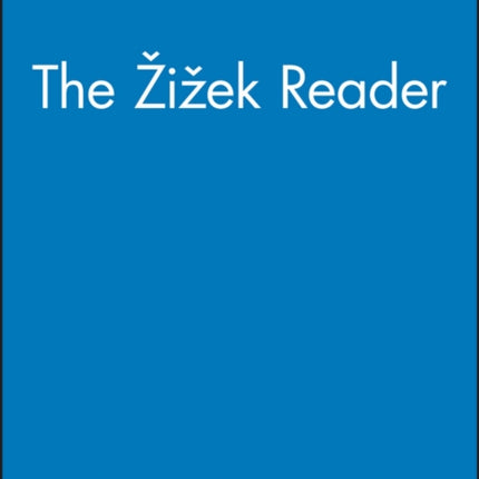 The Zizek Reader