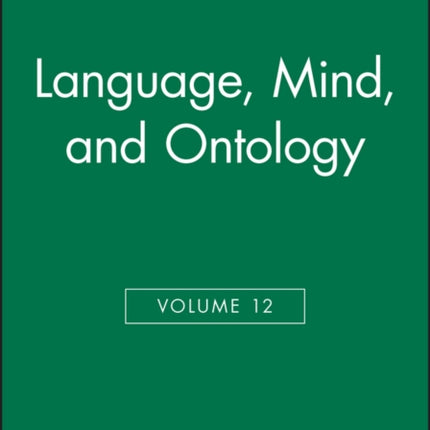 Language, Mind, and Ontology, Volume 12