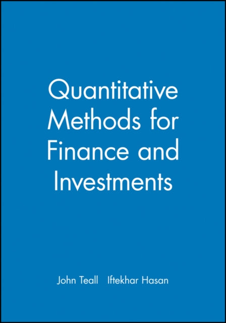 Quantitative Methods for Finance and Investments