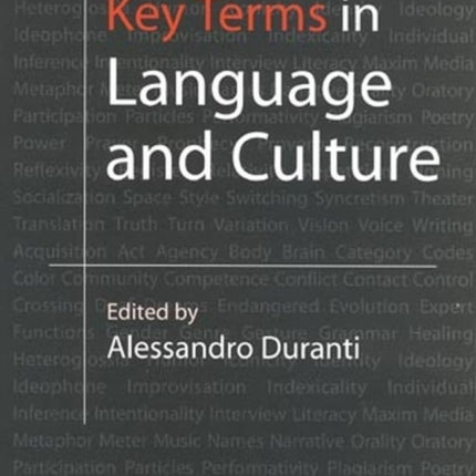 Key Terms in Language and Culture