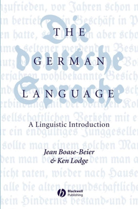 The German Language: A Linguistic Introduction