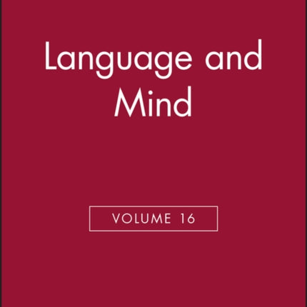 Language and Mind, Volume 16