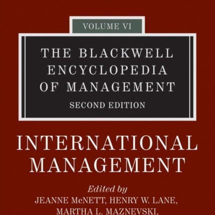 The Blackwell Encyclopedia of Management