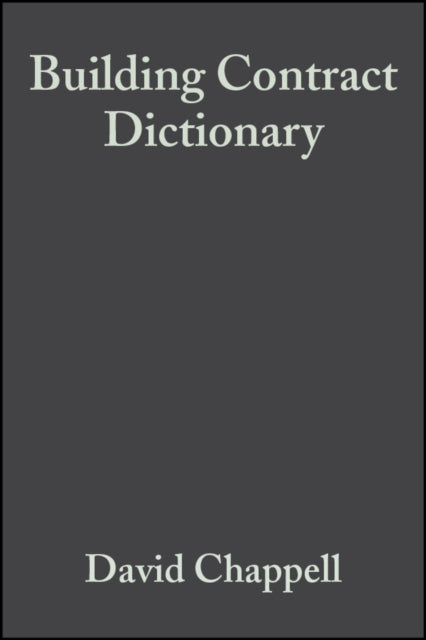 Building Contract Dictionary