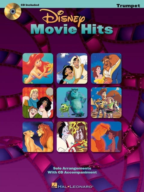 DISNEY MOVIE HITS TRUMPET TPT BOOK Includes