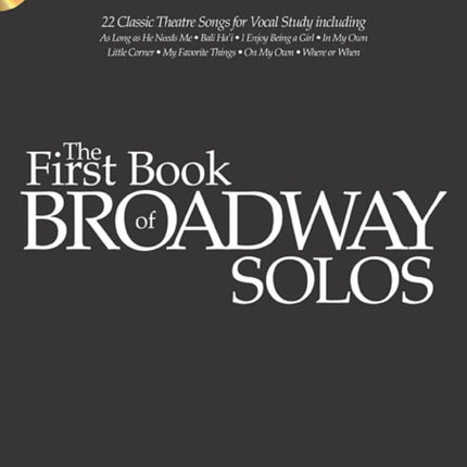 First Book of Broadway Solos: Mezzo-Soprano/Alto Edition