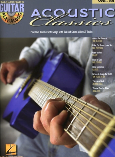 Acoustic Classics: Guitar Play-Along Volume 33