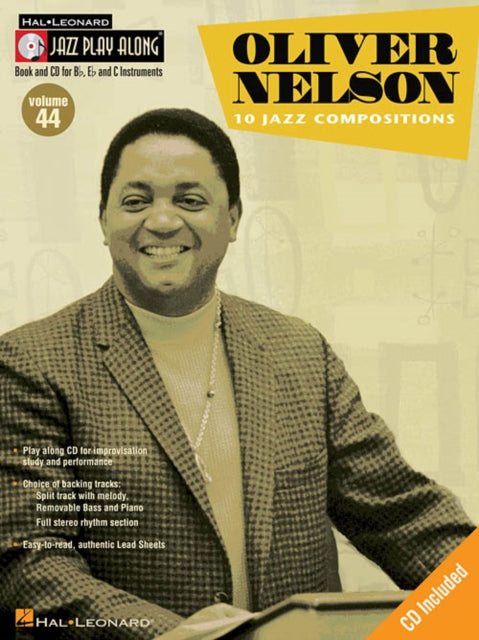 Oliver Nelson 44 Jazz Play Along Jazz PlayAlong Volume 44