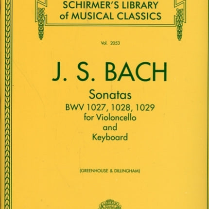 Sonatas For Cello And Keyboard: Schirmer'S Library of Musical Classics, Vol. 2053