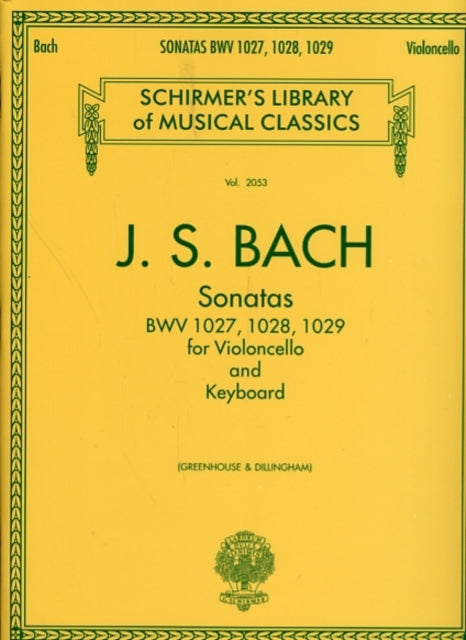 Sonatas For Cello And Keyboard: Schirmer'S Library of Musical Classics, Vol. 2053