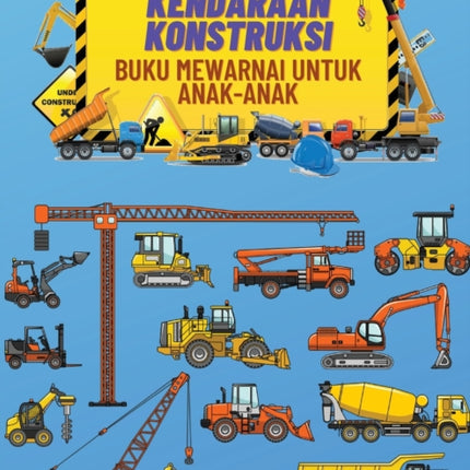 Kendaraan Konstruksi Buku Mewarnai Untuk AnakAnak