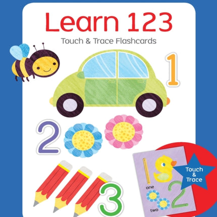 Lake Press Little Genius Touch  Trace 123 Flash Cards Educational For Early Learning and Development