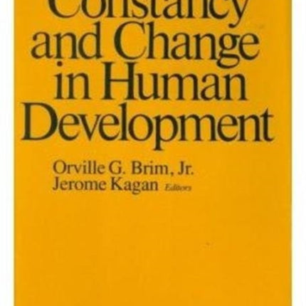 Constancy and Change in Human Development