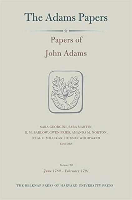 Papers of John Adams: Volume 20