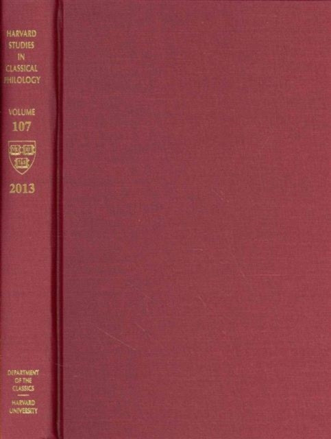 Harvard Studies in Classical Philology, Volume 107