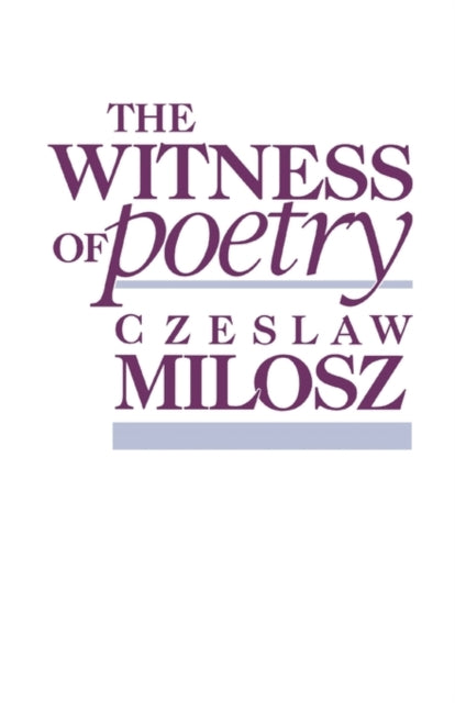 The Witness of Poetry