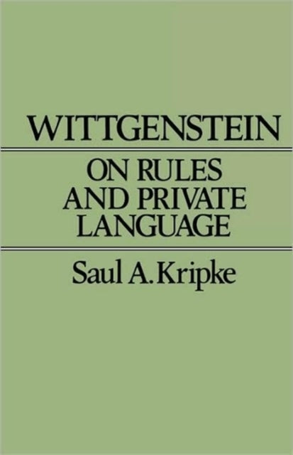 Wittgenstein on Rules and Private Language: An Elementary Exposition