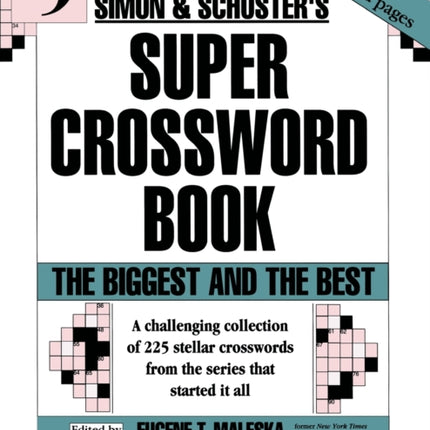 S  S Super Crossword Book  9 09 Simon  Schuster Super Crossword Books