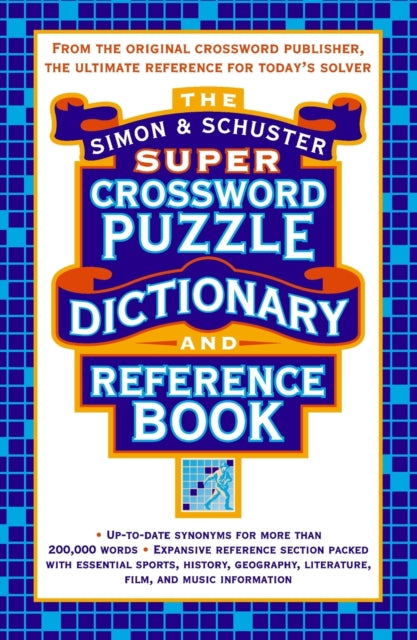 Simon  Schuster Super Crossword Puzzle Dictionary And Reference Book