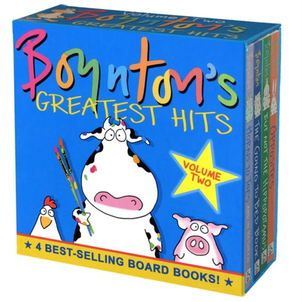 Boynton's Greatest Hits The Big Yellow Box (Boxed Set): The Going to Bed Book; Horns to Toes; Opposites; But Not the Hippopotamus