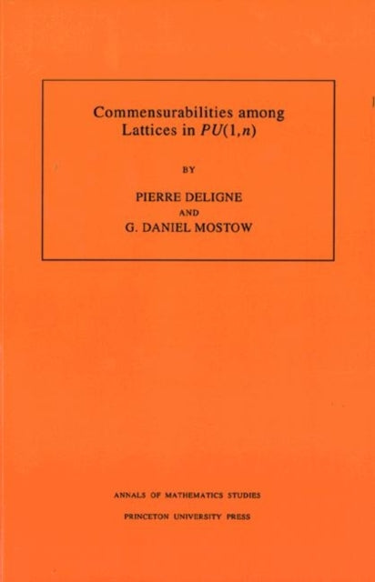 Commensurabilities among Lattices in PU (1,n). (AM-132), Volume 132