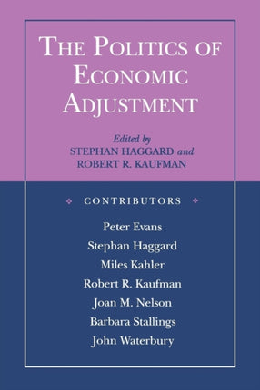 The Politics of Economic Adjustment International